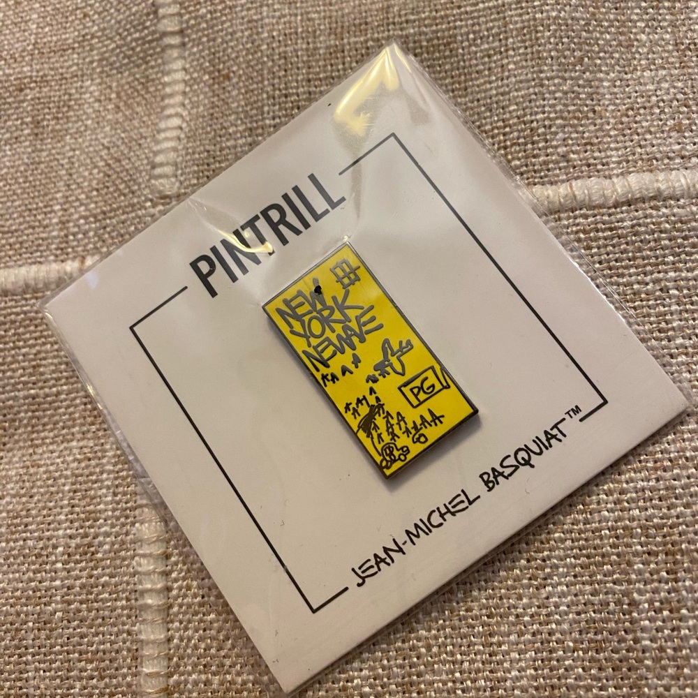 Pintrill Jean-Michel Basquiat Yellow Pin